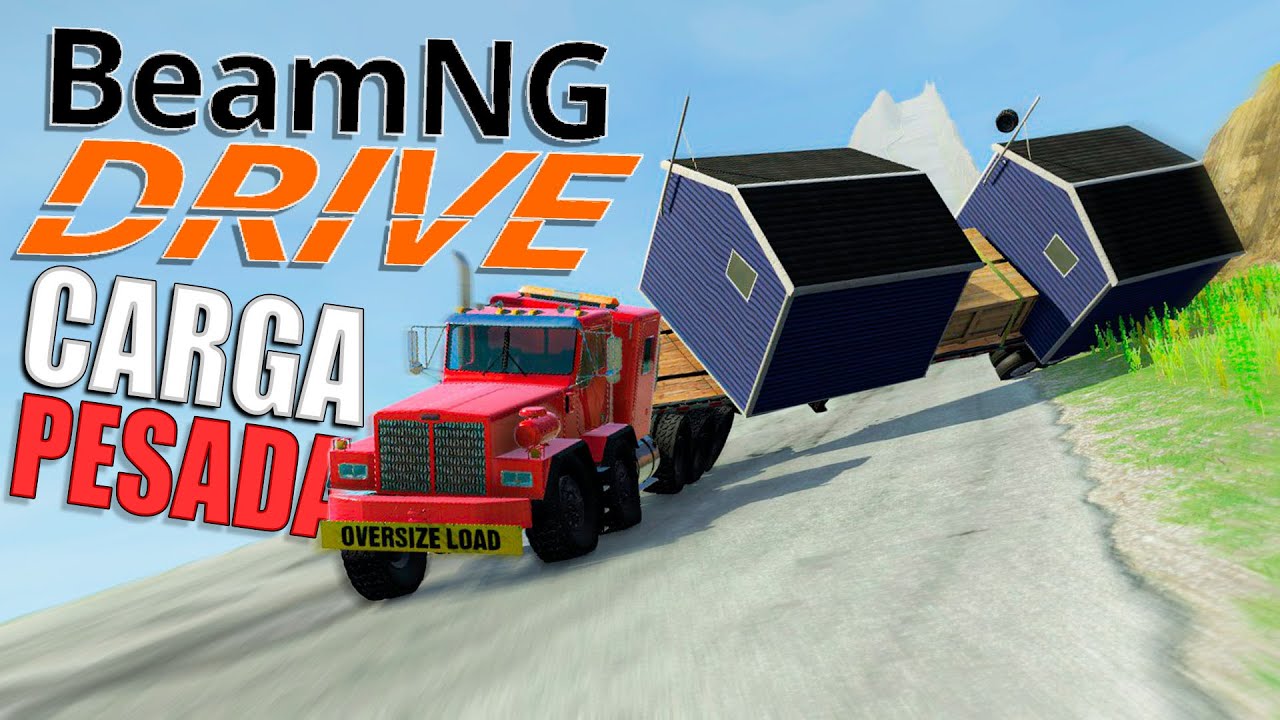 Caminhão descendo o morro a 300km de velocidade no Beamng Drive