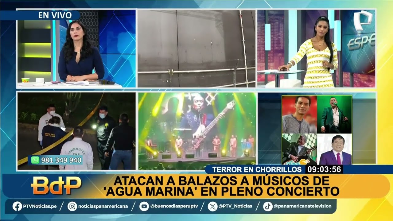 Músico Luis Quiroga en estado crítico tras ataque armado en concierto de Agua Marina (2)