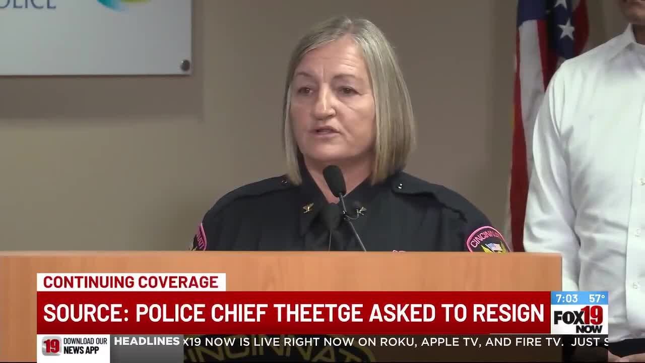 Source: Cincinnati Police Chief Teresa Theetge asked to resign