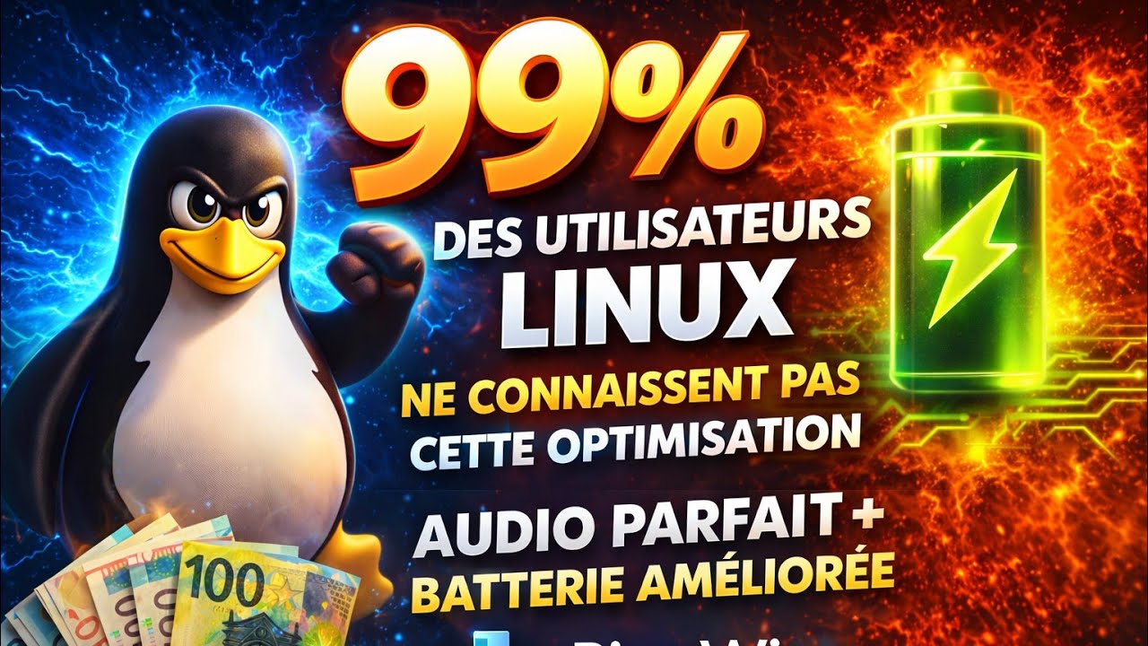 99% des utilisateurs Linux ne connaissent pas cette optimisation audio parfait + batterie améliorée