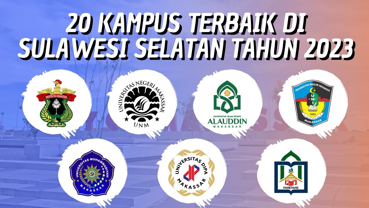 20 KAMPUS TERBAIK DI SULAWESI SELATAN VERSI WEBOMETRICS RANKINGS (FEBRUARI) TAHUN 2023!!!
