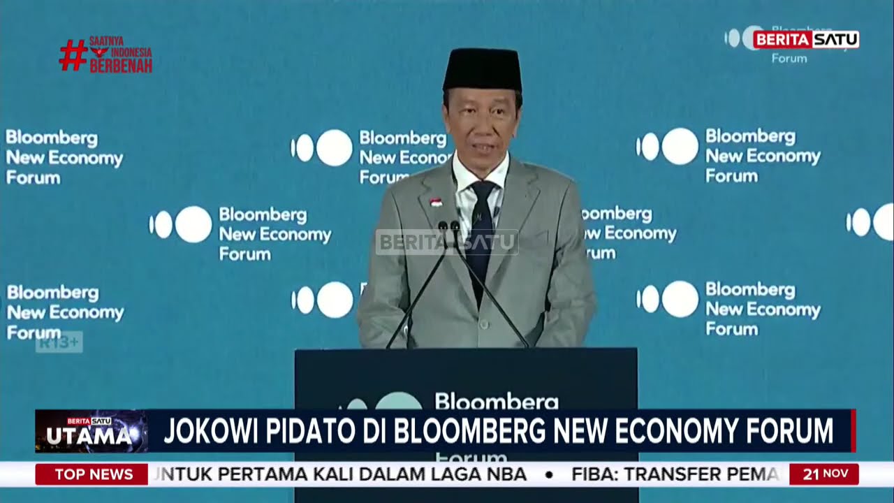 Jokowi Pidato di Bloomberg Economy Forum: Bicara Infrastruktur Hingga AI 