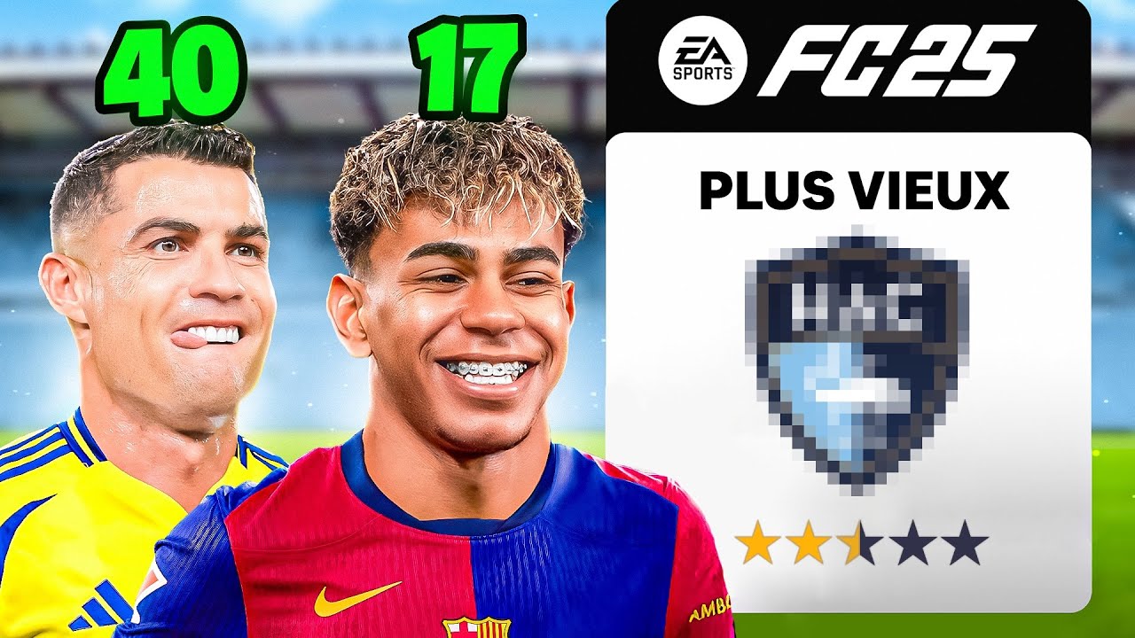 Le PLUS VIEUX CLUB FRANÇAIS mais je recrute 1 TALENT de CHAQUE ÂGE jusqu'à gagner la LDC !
