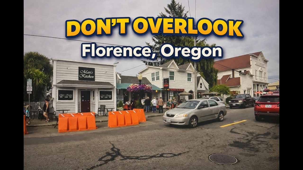 Florence, Oregon, USA has a Pretty little downtown