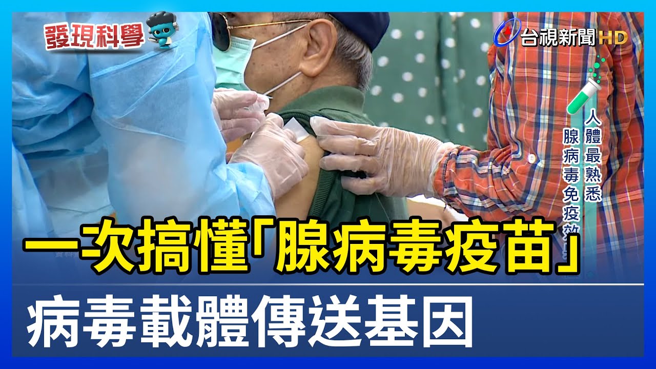 一次搞懂「腺病毒疫苗」 病毒載體傳送基因【發現科學】