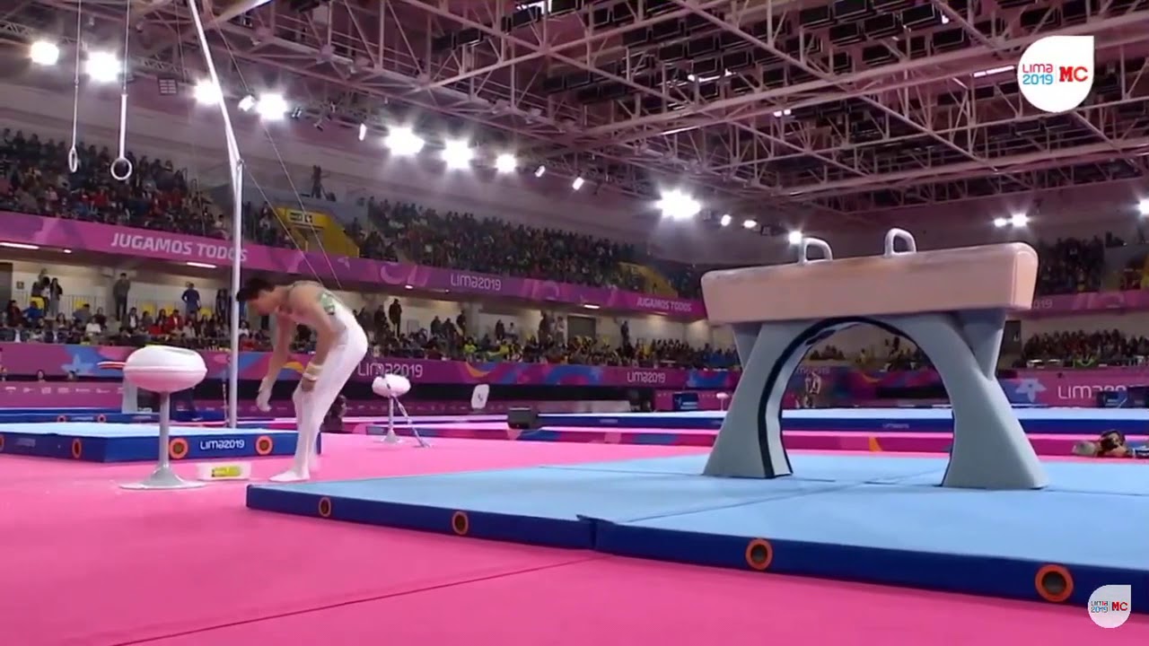 Fallida rutina de Daniel Corral en panamericanos lima 2019