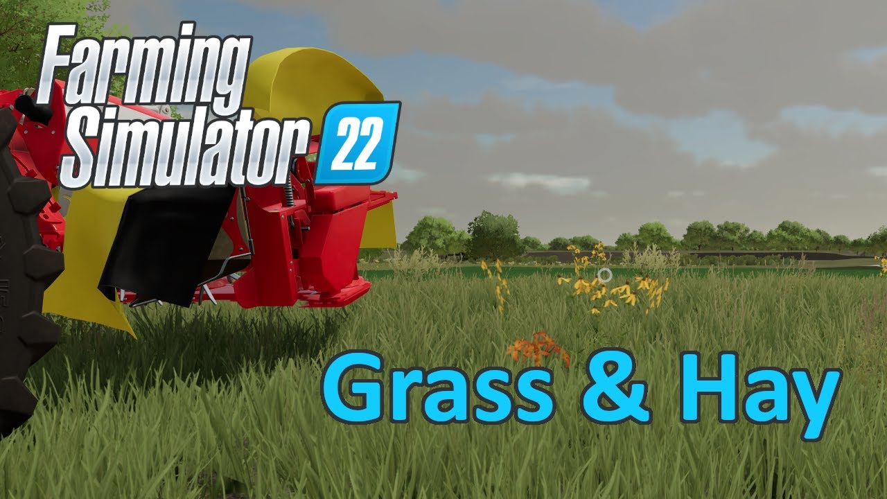 Обучающее видео по Farming Simulator 22 | Трава и сено