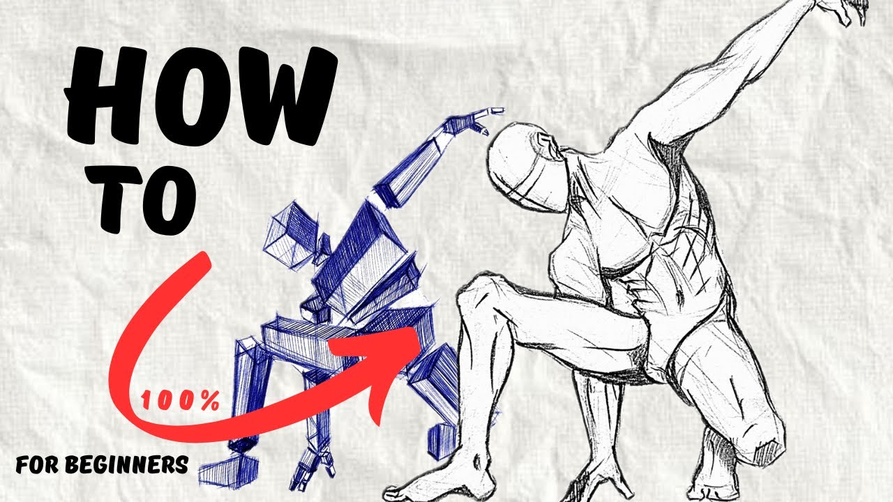 How to draw poses | For beginners | By thebhimsenart |