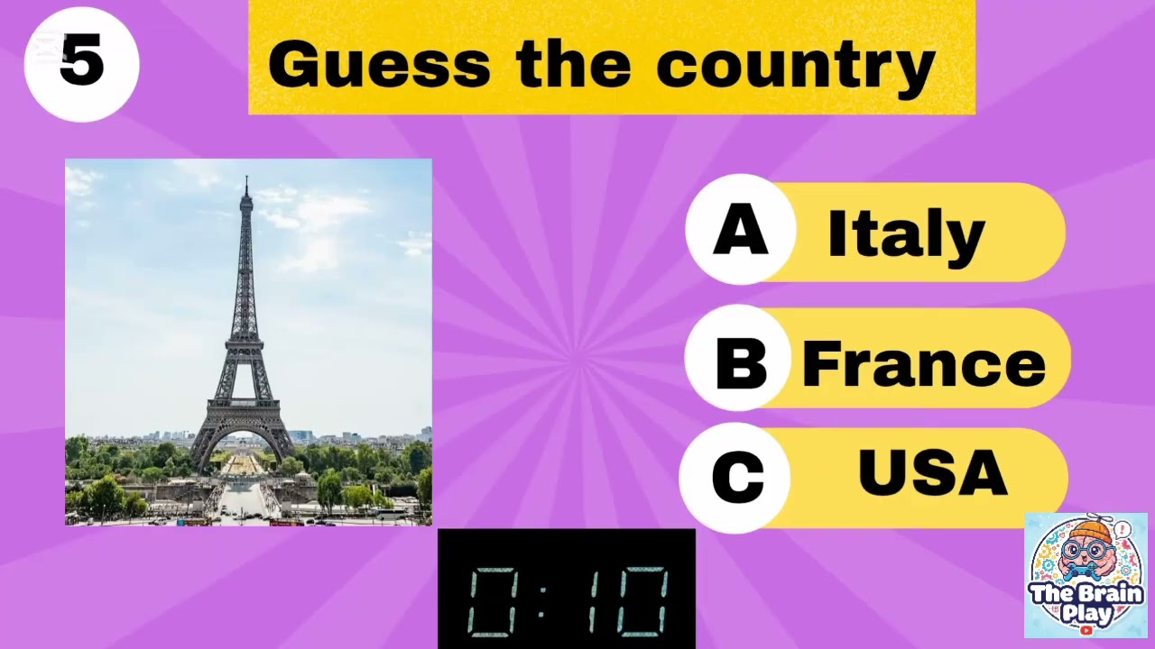 Guess the country by its famous landmarks -The Brain Play- #foryou#quiz#country#viral#ytshorts