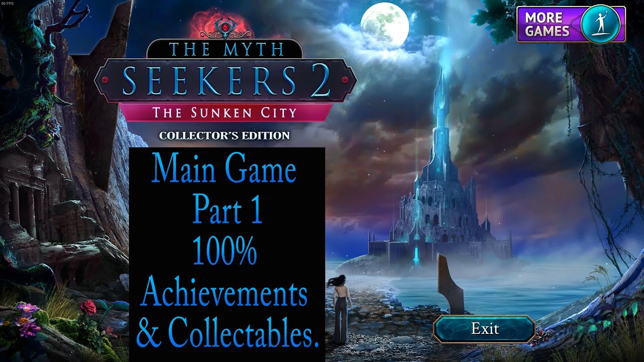 The Myth Seekers 2: The Sunken City Walkthrough Part 1, 100% Achievements & Collectables.