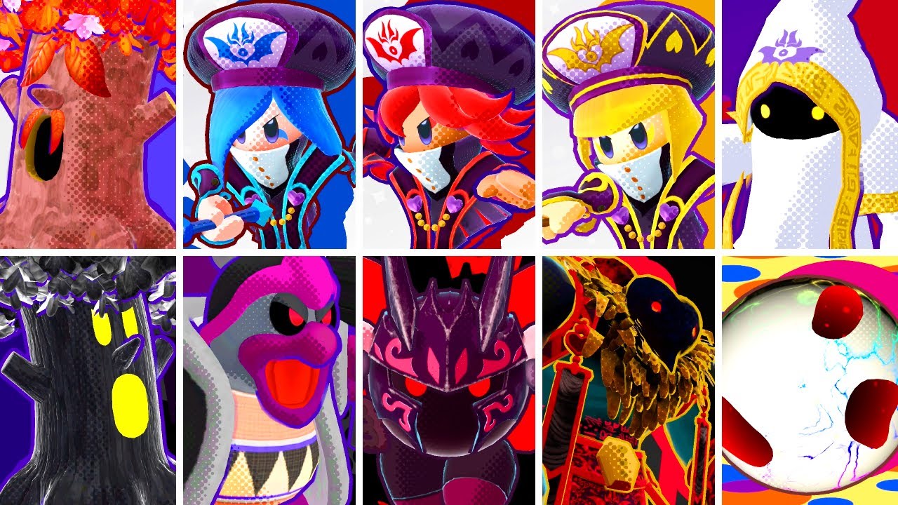 Kirby Star Allies - All Bosses (No Damage + No Copy Ability)