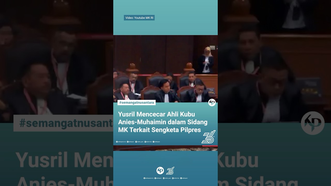 Yusril Mencecar Ahli Kubu Anies-Muhaimin dalam Sidang MK Terkait Sengketa Pilpres