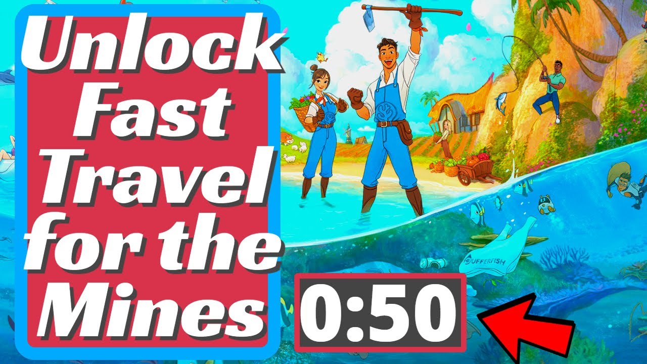 How to Unlock Fast Travel for the Mines in Coral Island