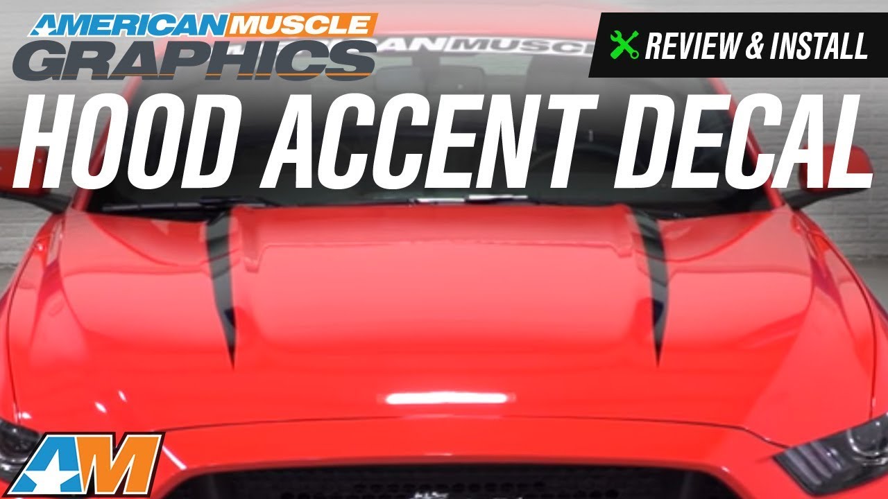 2015-2017 Mustang American Muscle Graphics Hood Accent Decal Review & Install