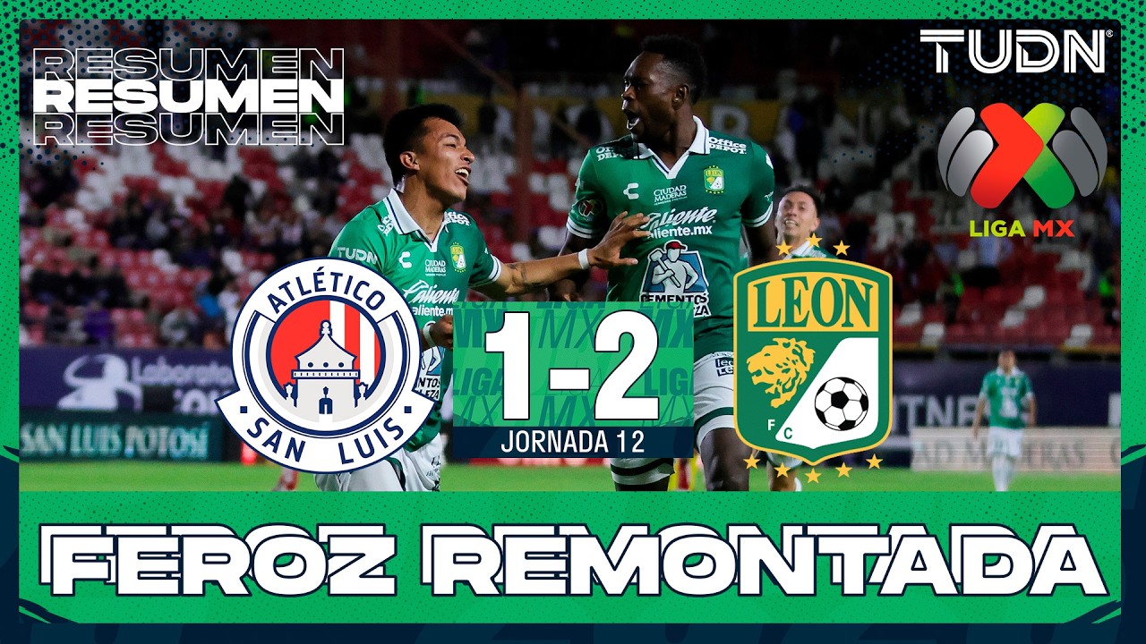 Resumen y goles - Atl&eacute;tico de San Luis vs Le&oacute;n | Liga MX - Jornada 12 Clausura 2026 | TUDN