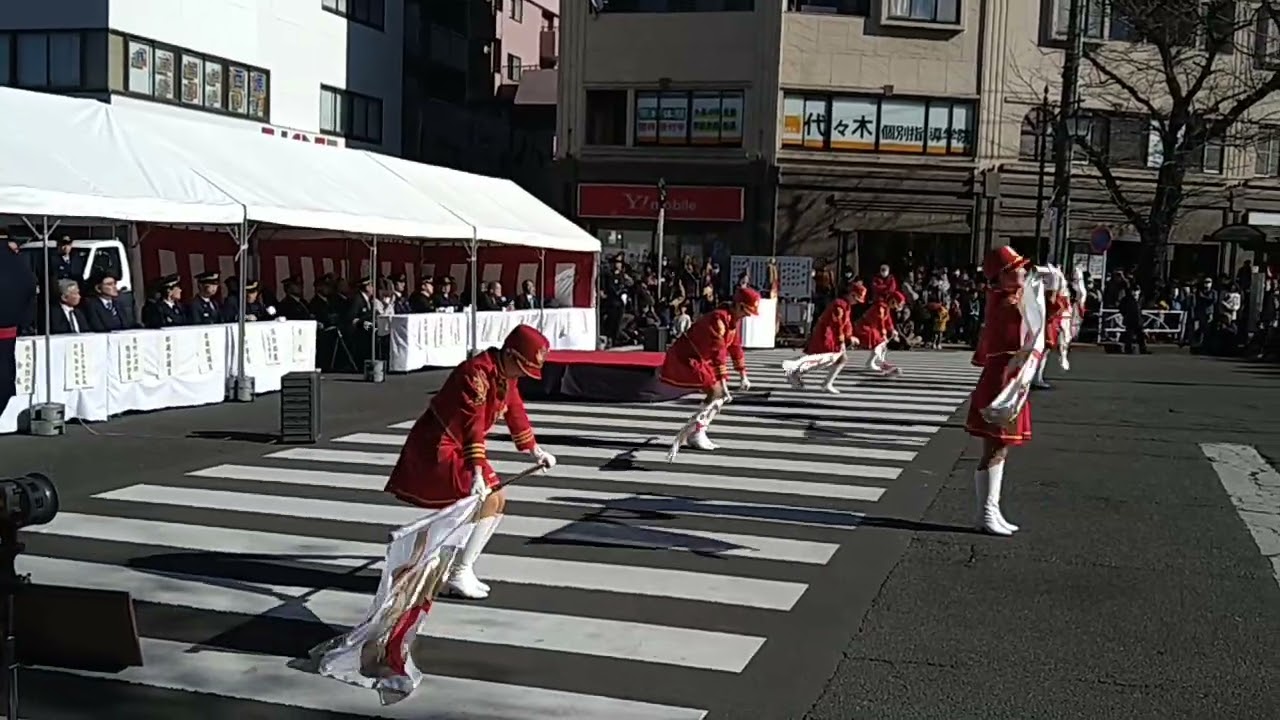 東村山市消防団出初式　令和8年1月10日（土）　東京消防庁音楽隊・カラーガーズ隊　②アニメ【忍たま乱太郎】　　主題曲「勇気１００%」