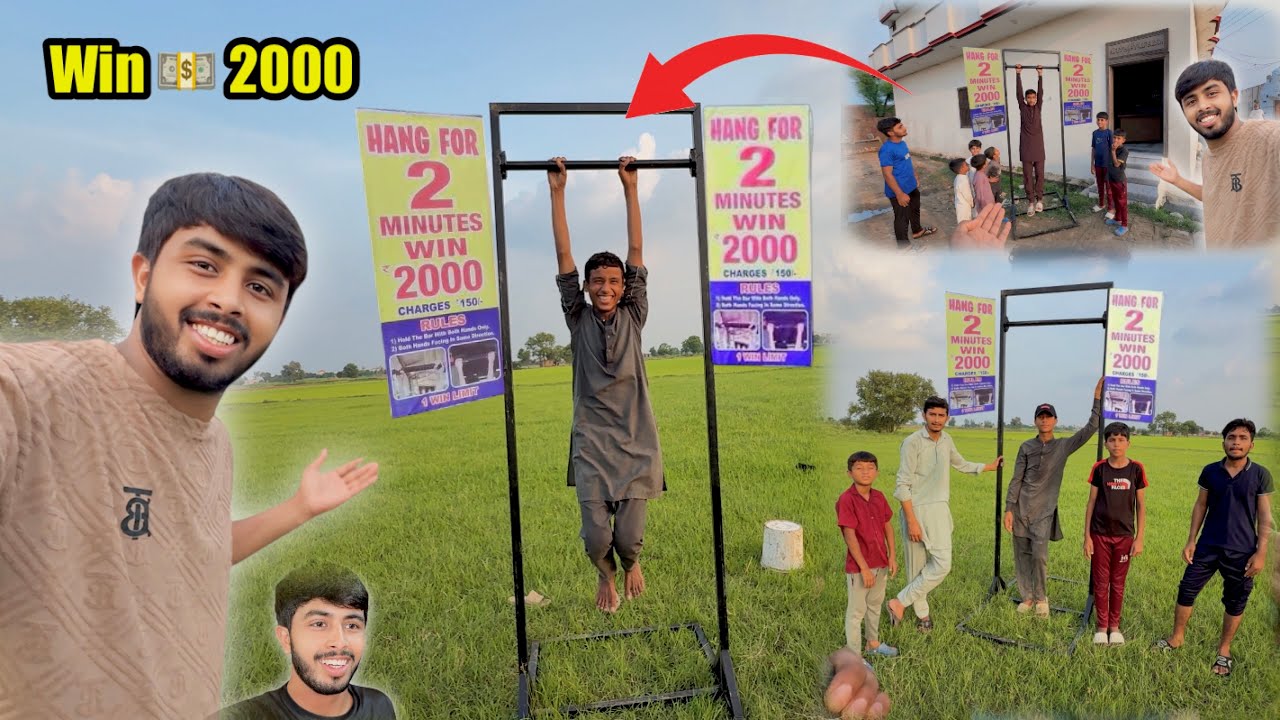 Hang For 2 Minutes Win 2000 💵 Zohaib Pendu | Zohaib Sabir 