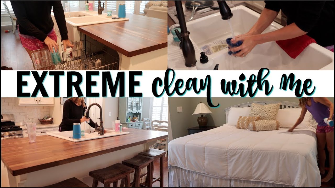 EXTREME CLEAN WITH ME 2018 // SPEED CLEAN WITH ME // ULTIMATE CLEANING MOTIVATION