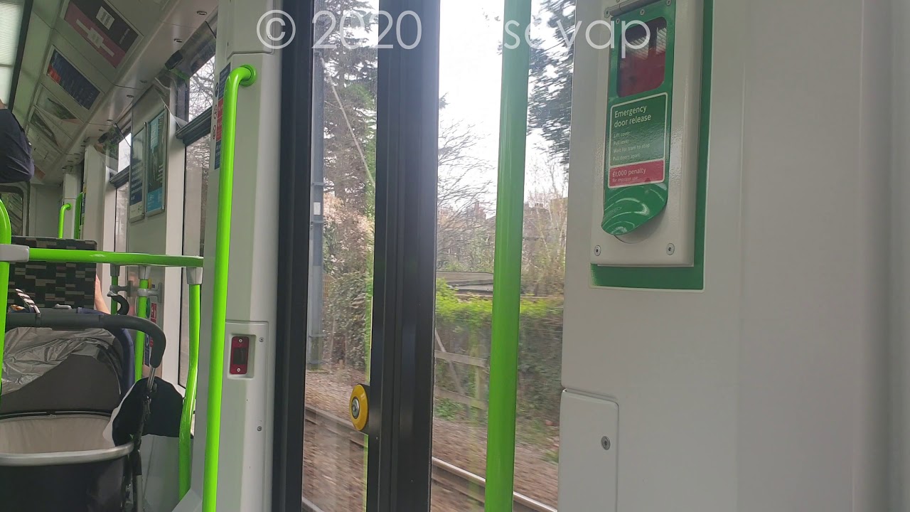 London Tramlink: CR4000 2545 Wimbledon-Morden Road towards Addiscombe | 4K