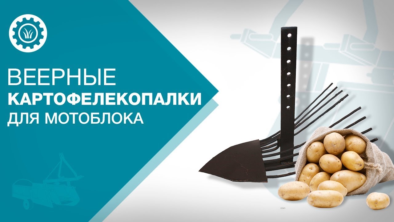 Веерные картофелекопалки для мотоблока.
