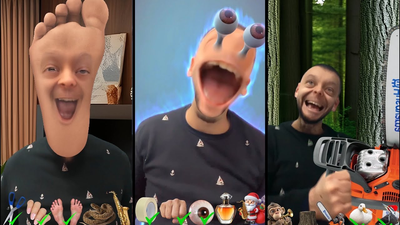 Tom sings create songs with house things & feet cut nails face emoji
