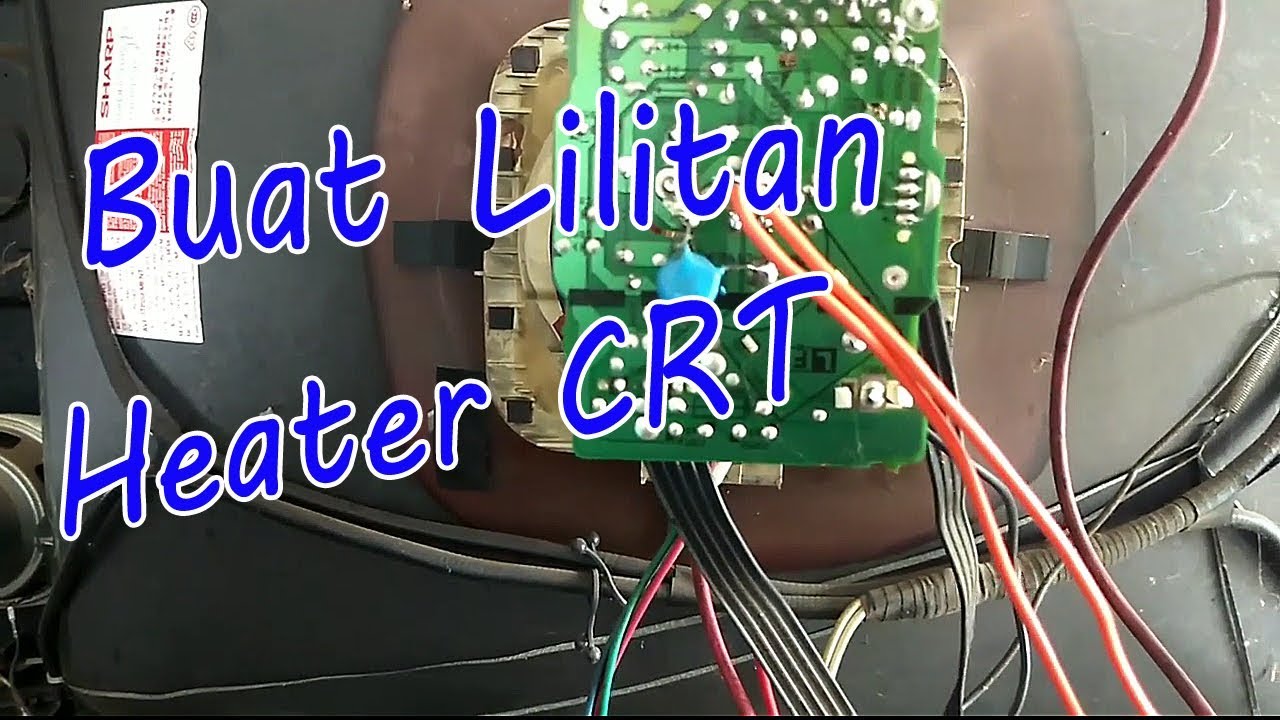 Cara buat lilitan untuk tegangan heater CRT.