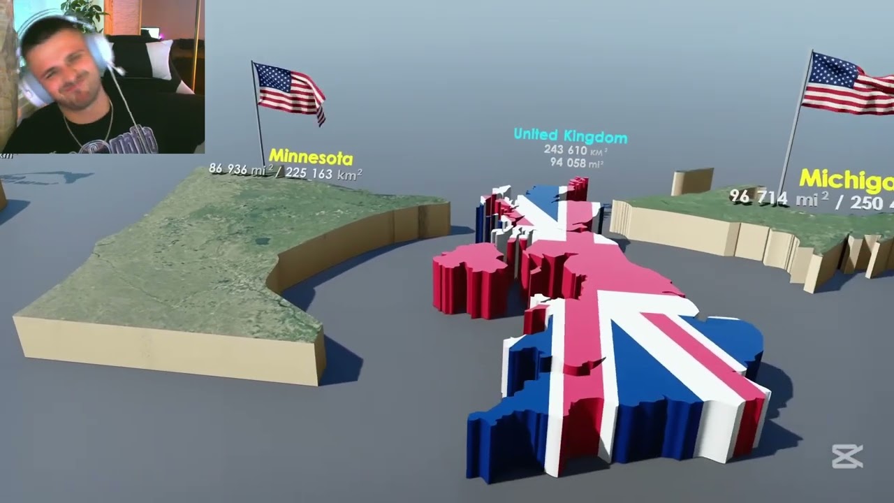 Are US-states That Big?? European Reaction to US-states size