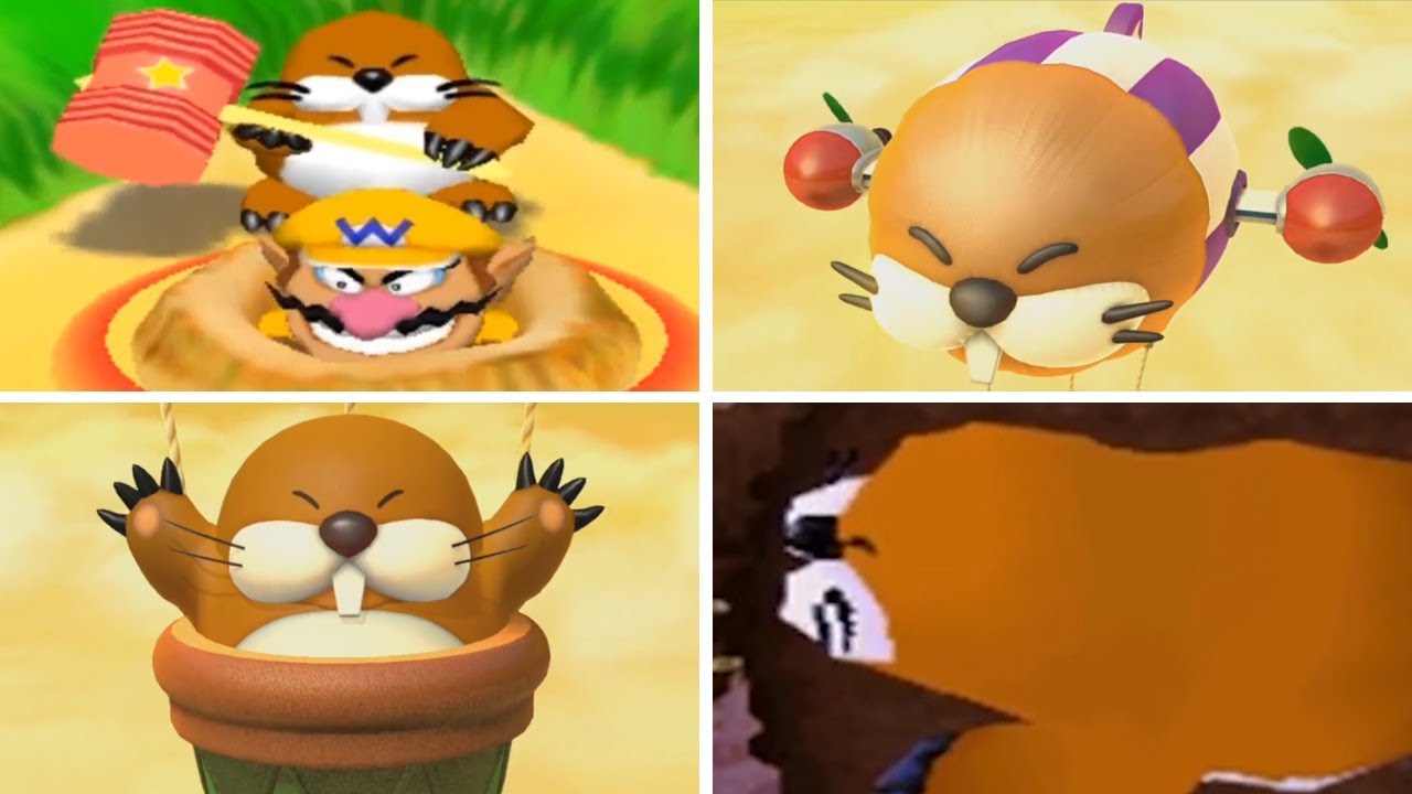 Evolution of - Monty Mole Minigames in Mario Party