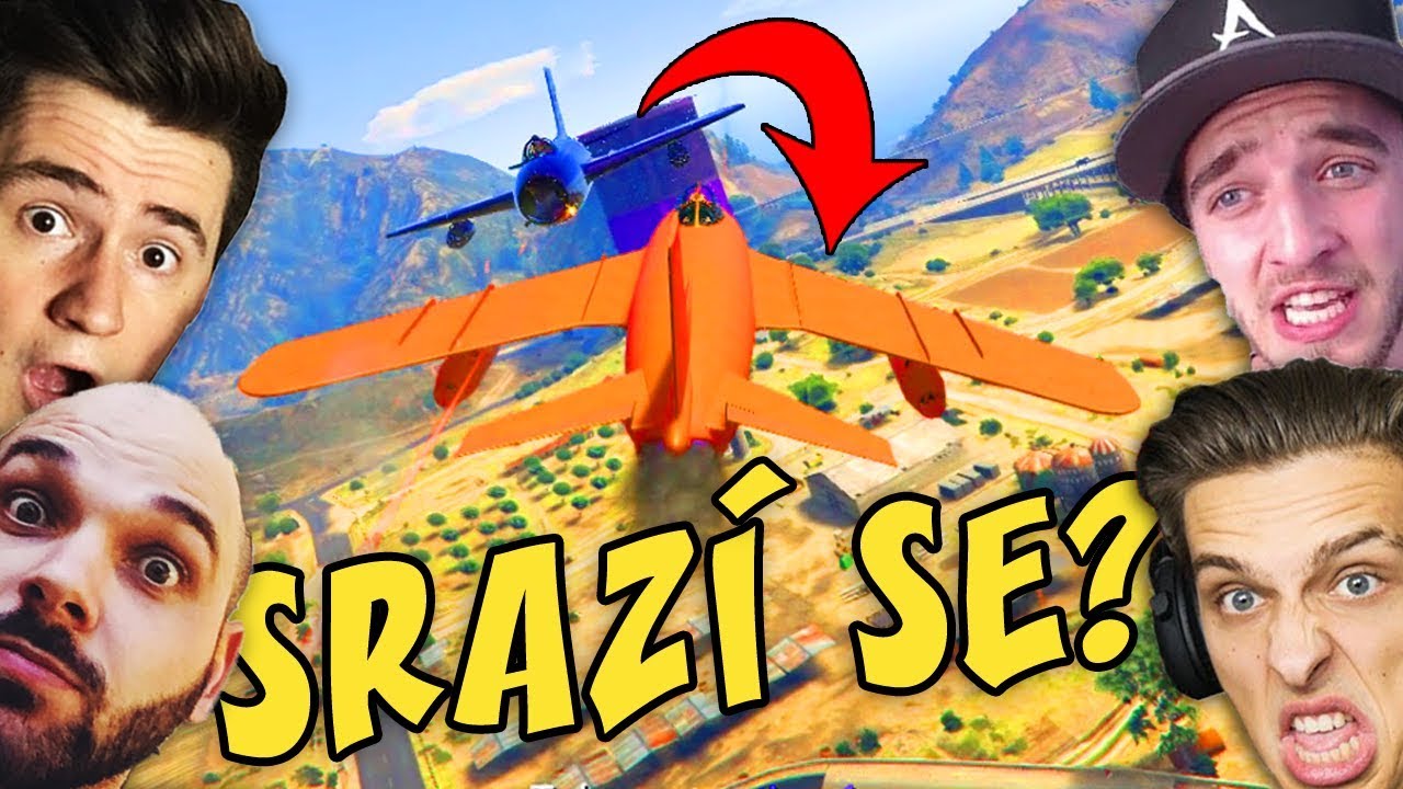 SOUBOJE LETADEL | GTA Online w/ Ment, Baxtrix a Artix| Pedro