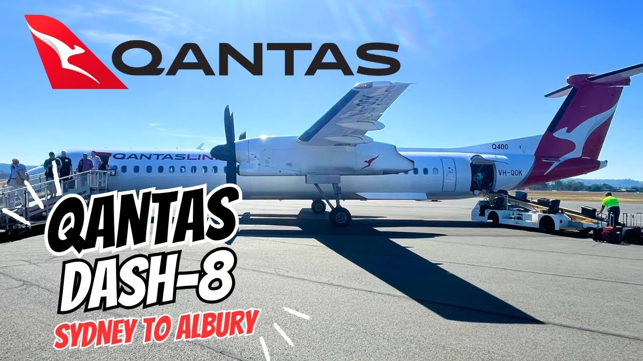 QANTAS Link Dash 8 - Q400 Sydney to Albury Economy trip report
