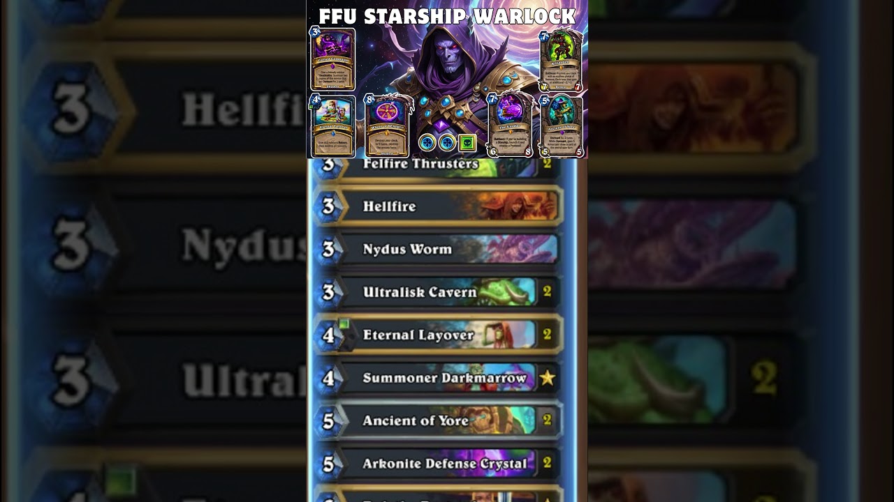 FFU Starship Warlock Deck List - Hearthstone 32.2.2