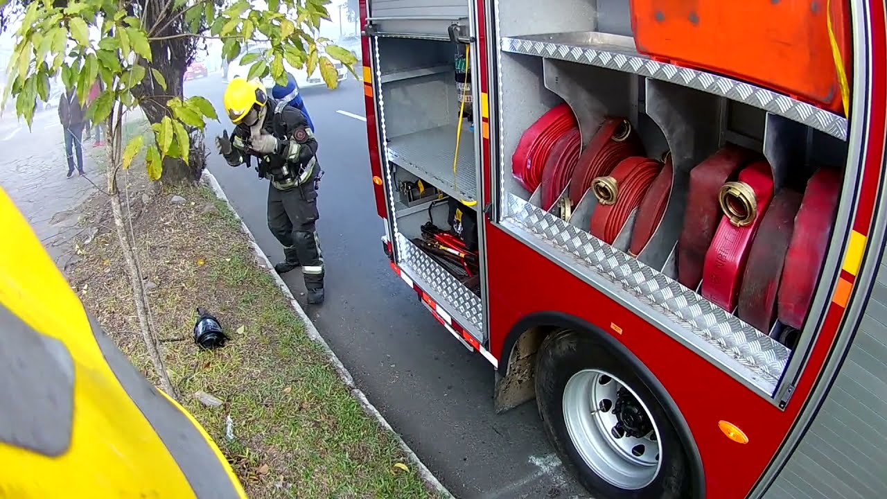 deslocamento para incêndio em loja Poa-RS - Driver VIEW)