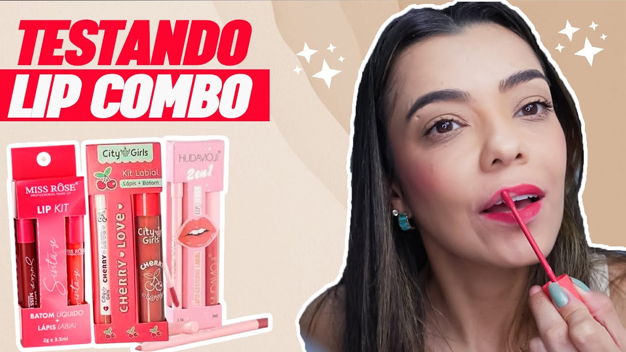 TESTANDO LIP COMBO BARATINHOS
