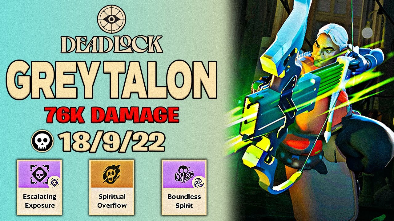 Deadlock | Grey Talon 76k DMG vs Shroud and Summit1g | Highest MMR Gameplay (Top 1% Players) | Valve