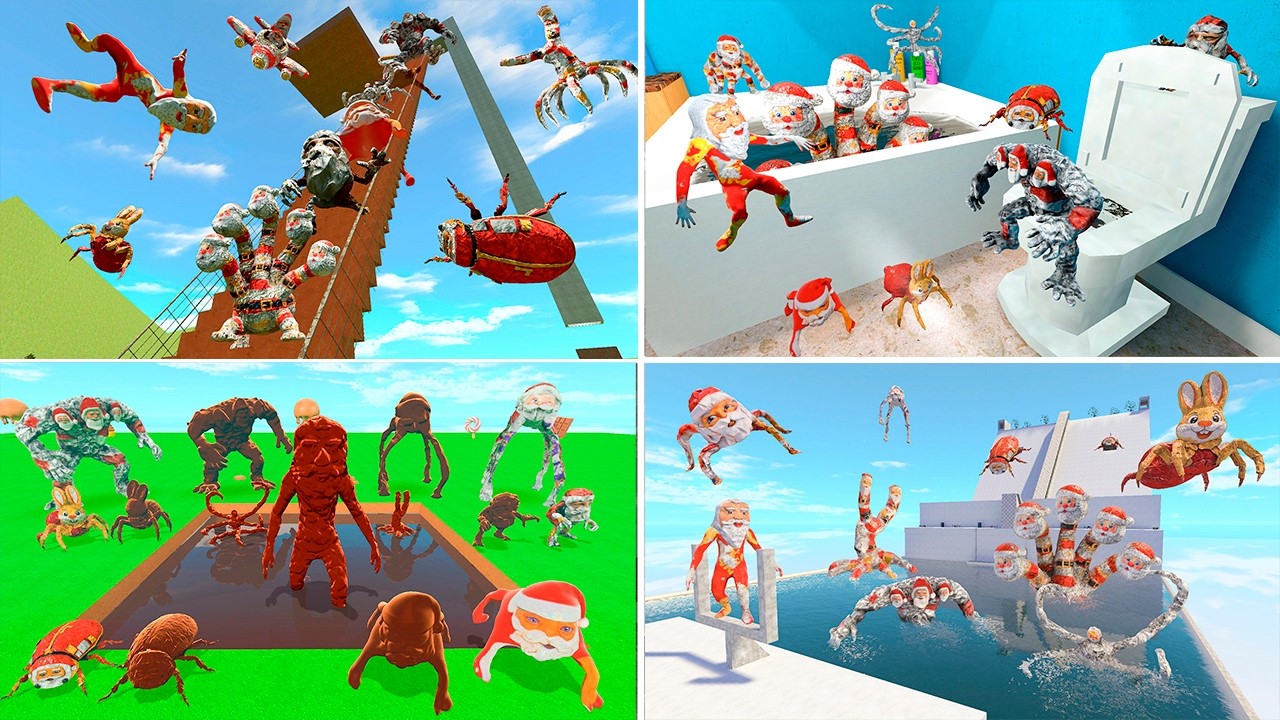 ALL GOO GOO GAGA GUGU GAGA ITALIAN MEMES SPARTAN RAGDOLL CHALLENGE STAIRS TOILET CHOCOLATE PIT Gmod