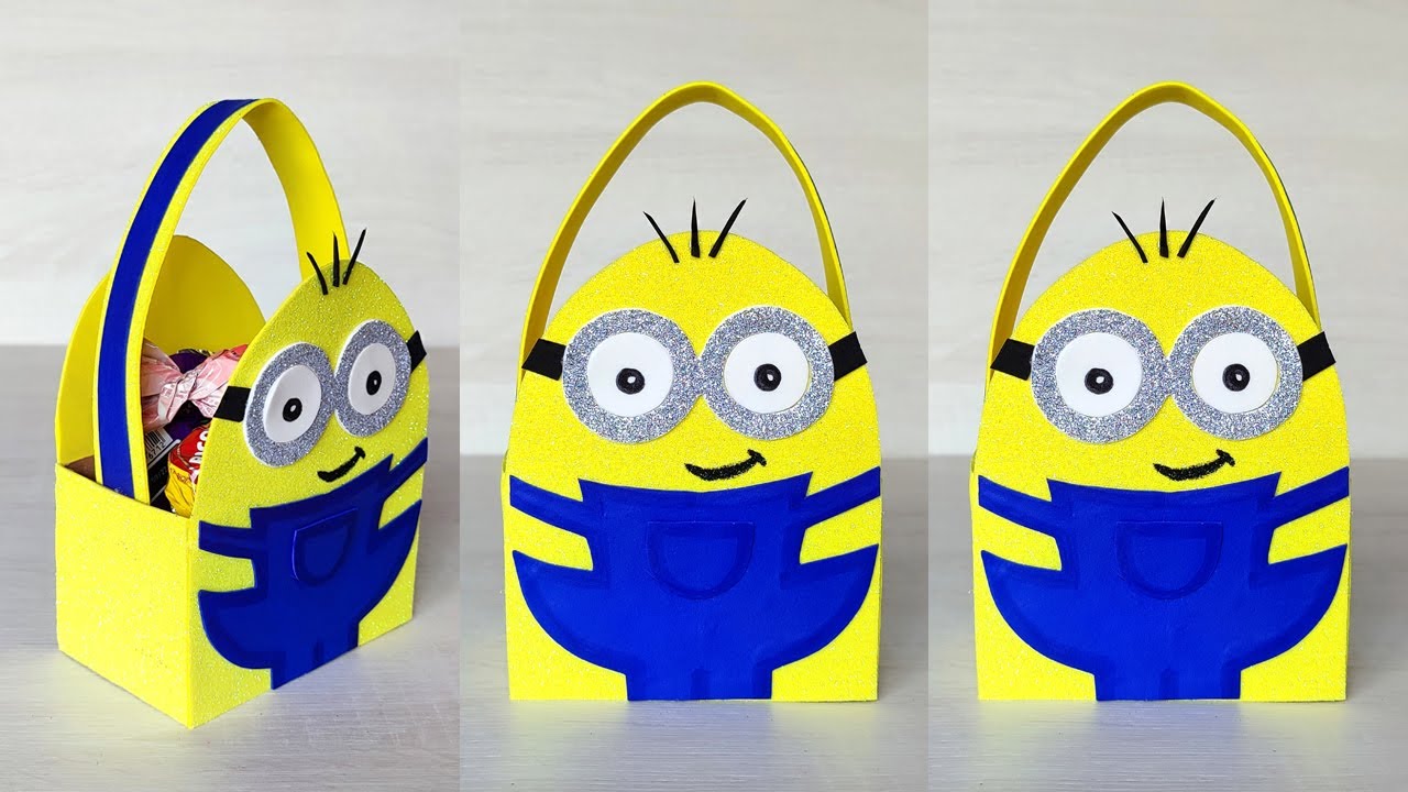 😍Bolsitas MINIONS fácil y rápido para regalar a los más engreídos del hogar en su día