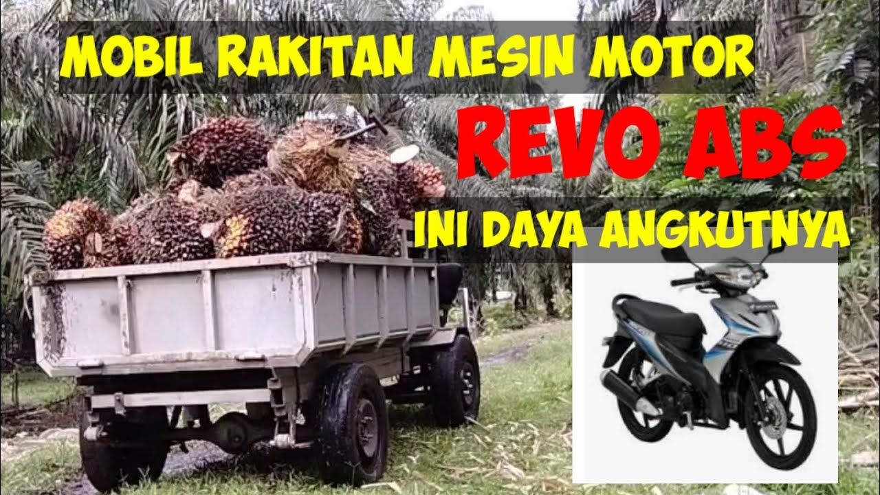 Truk mini mesin motor HONDA REVO angkut sawit