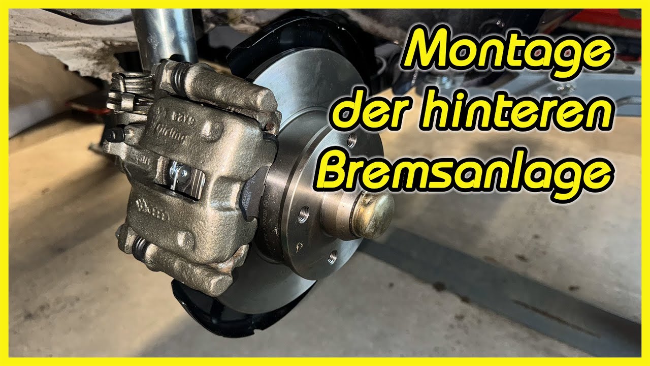Montage der hinteren Bremsanlage vom VW Golf 2 GTI