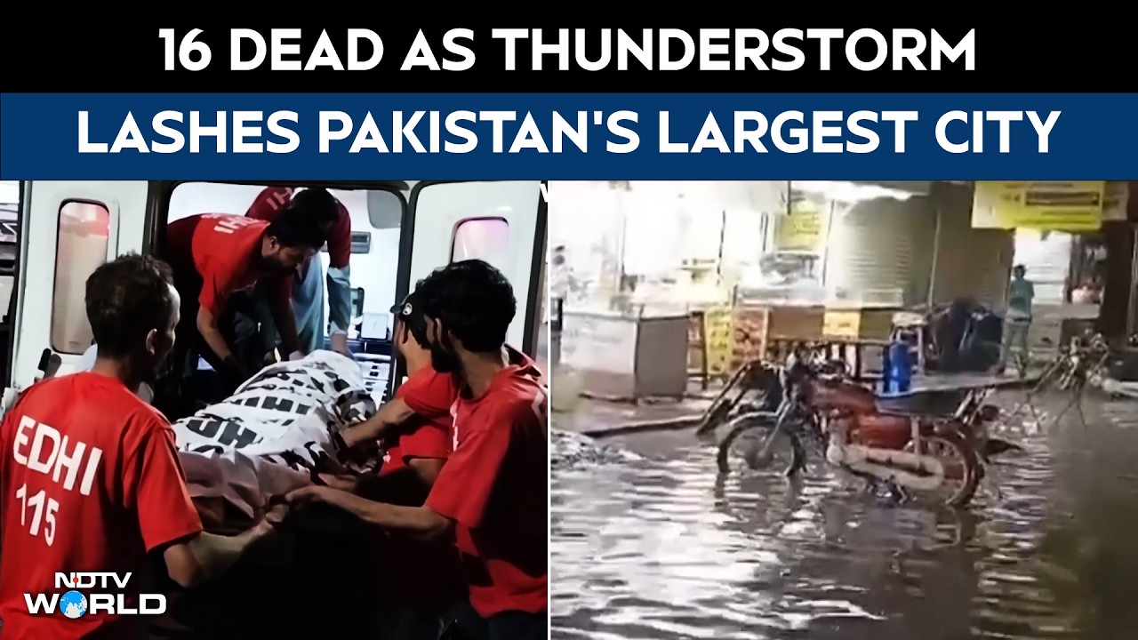 Pakistan Floods | 16 Dead As Thunderstorm Hits Pakistan's Largest City, Karachi