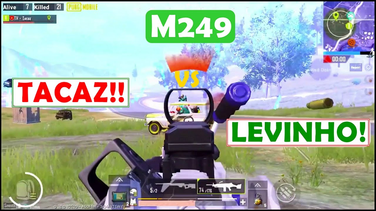 LEVINHO VS TACAZ | M249 | PUBG MOBILE | WHO IS BEST |COMPARISON