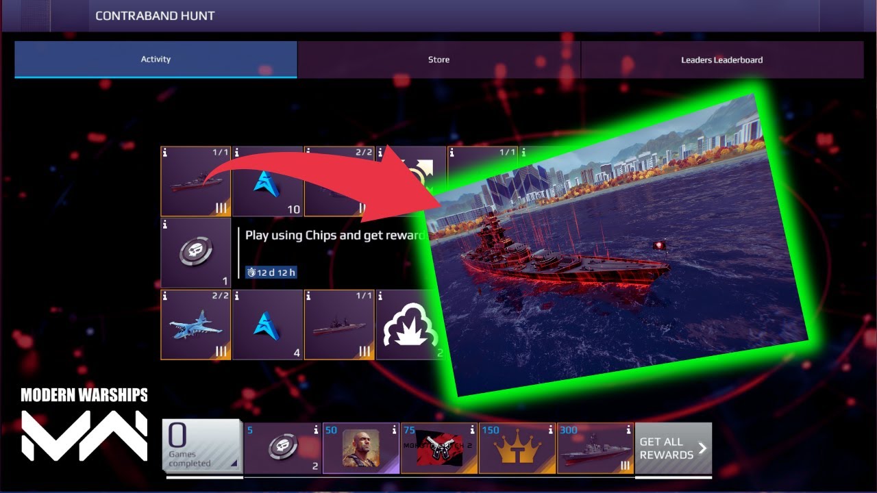 🎰 Activity Gacha: Contraband Hunt – FS Richelieu Awaits! ⚓🔥 #modernwarships #video #viral #action