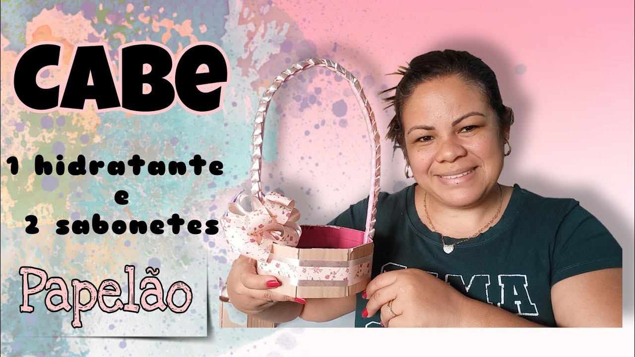 CESTINHA DE PAPELÃO/FAÇA VOCÊ MESMA.