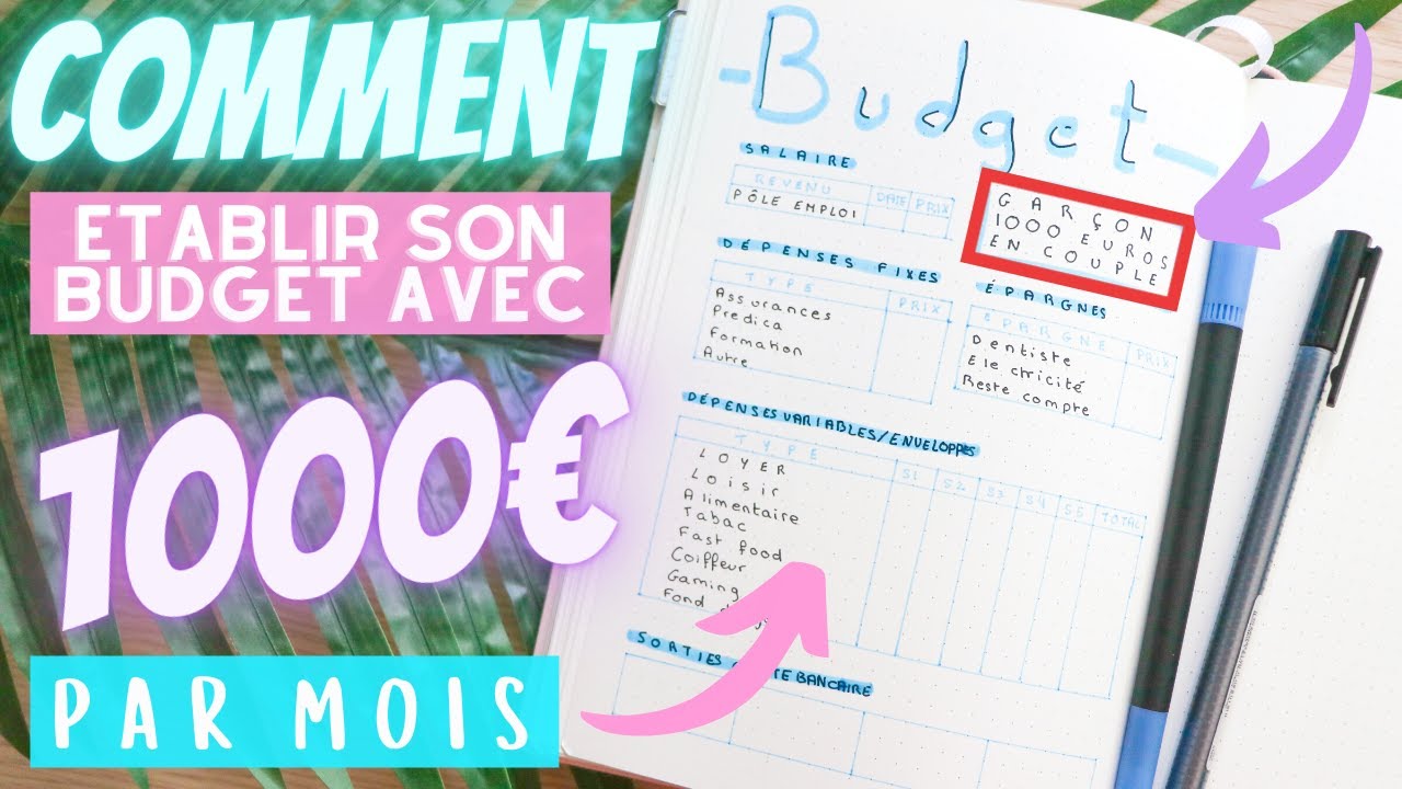 COMMENT ETABLIR SON BUDGET AVEC 1000 EUROS PAR MOIS ? LE CAS D'UN GAR&Ccedil;ON AU CHOMAGE EN COUPLE