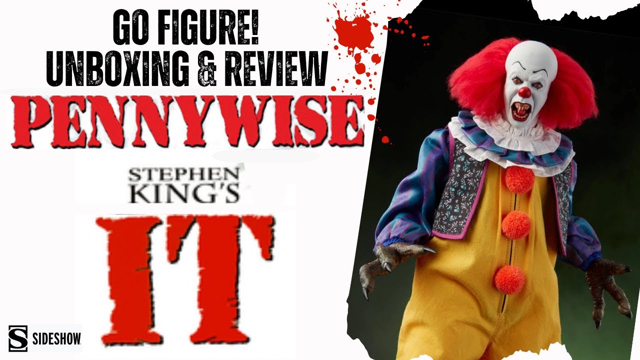 SIDESHOW PENNYWISE IT (1990) 1/6 SCALE FIGURE UNBOXING AND REVIEW