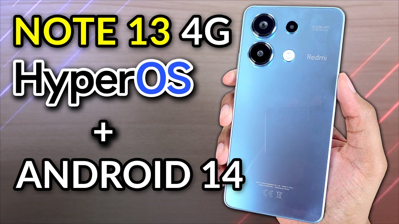 HyperOS + Android 14 Chegou ao REDMI NOTE 13 4G