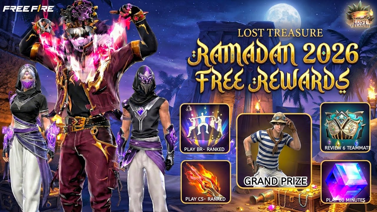 RAMADAN EVENT FREE FIRE 2026 😍🥳| GOLDEN SHADE BUNDLE RETURN | FREE FIRE NEW EVENT | FF NEW EVENT