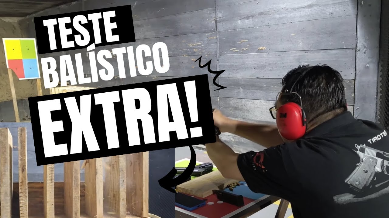 TESTE BALÍSTICO EM TÁBUA DE PINUS (EXTRA): MOSTRANDO O RESULTADO MAIS DE PERTO