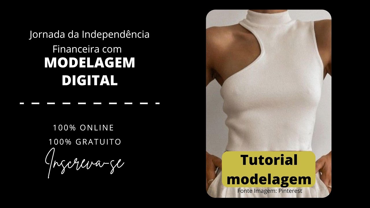 TUTORIAL MODELAGEM DIGITAL CROPPED REGATA ASSIM&Eacute;TRICO