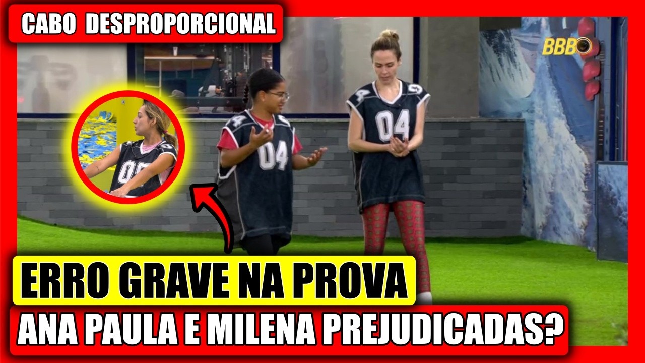 🔥 BBB 26 PROVA CANCELADA? ANA PAULA E MILENA ELIMINADAS DA PROVA DE RESISTÊNCIA DO BBB 26