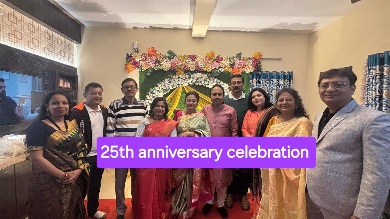  Mamoni di আর Rintu da 25th anniversary party celebration হল আমরা খুব মজা করলাম 